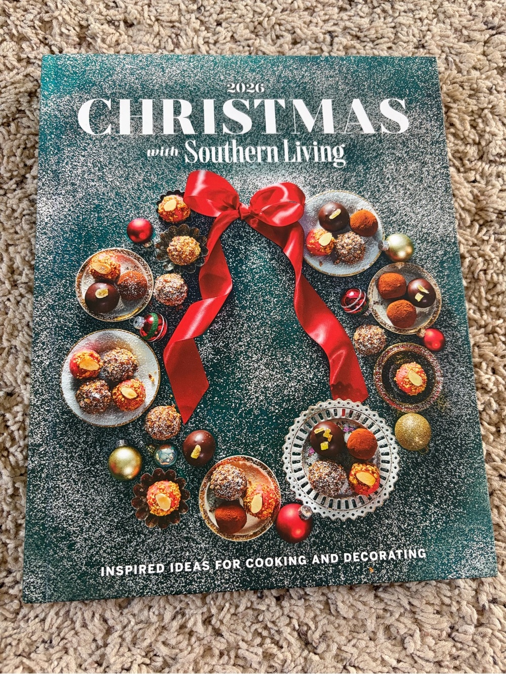 Christmas with Southern Living 2026 Hardcover Book New